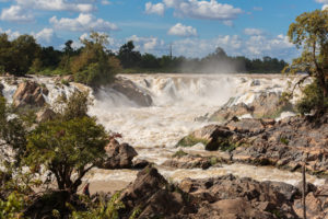 Khong Pha Pheng Waterfall located in Champasak provence, southern Laos